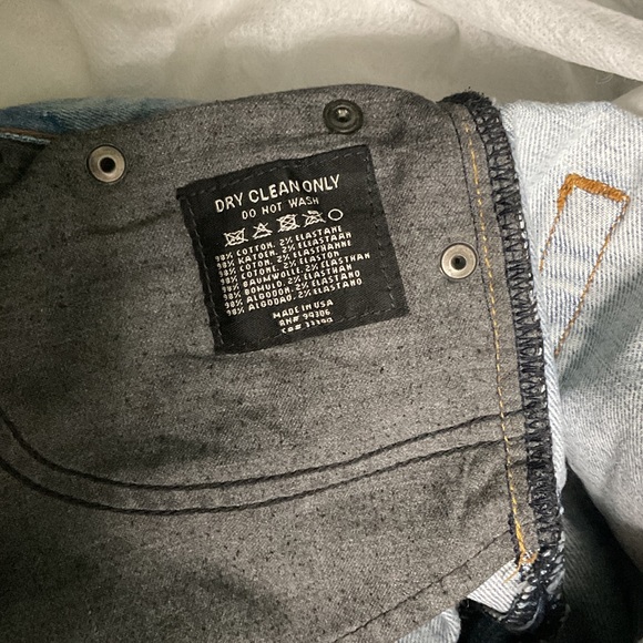 Ralph Lauren Rhinestone Logo Light Blue Women's Jeans 28 - Picture 6 of 6